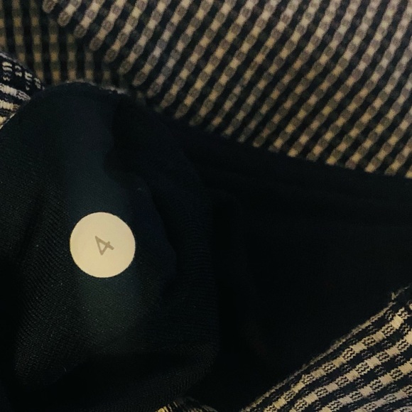 LULULEMON CROP WUNDER UNDER GINGHAM INKWELL DOT 4 TIGHT - Picture 5 of 11